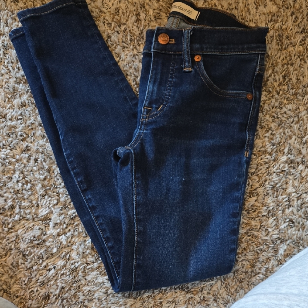 Madewell Dark Blue Skinny Jeans - Picture 1 of 3